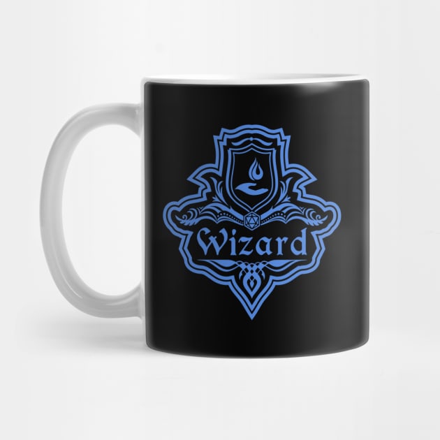 D&D Wizard 1 Color Emblem by Sunburst